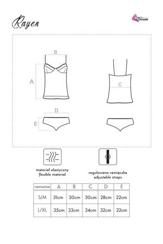 Rayen LC 90020 Női kétrészes szett LivCo Corsetti Fashion LivCo Corsetti Fashion