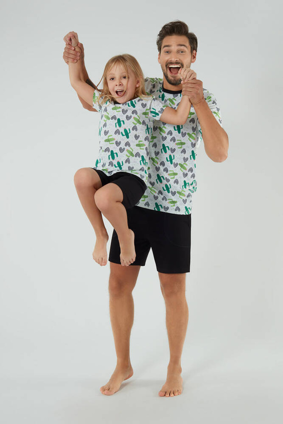 Picos Gyermek pizsama Italian Fashion - print/fekete