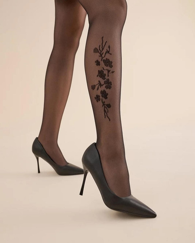 Gabriella 385 Jasmine 20 den Női Harisnya – Kényelmes, Virágminta, Elegáns