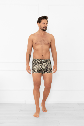 Congo Férfi boxeralsó Italian Fashion - viszkóz, leopárd mintás, testhezálló, testhezálló