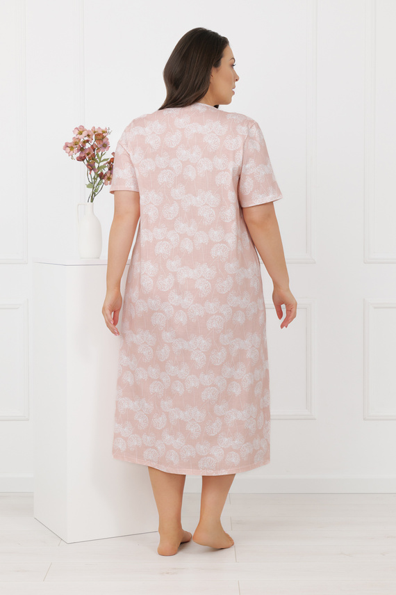 Eleni Italian Fashion női hálóing 100% pamut, rövid ujjú