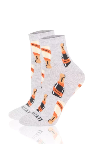 S153Z Prosecco zokni zokni olasz divat - világos melange