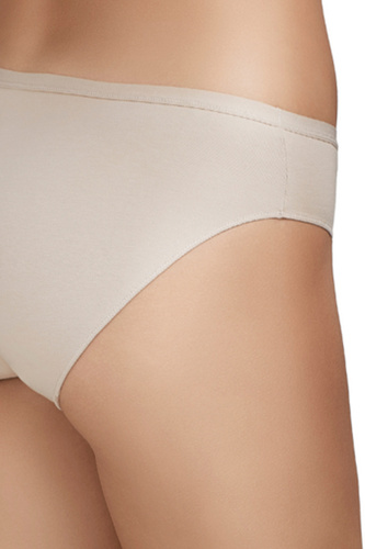 Figi bikini Selene 400 beżowe, bawełniane, klasyczne, 2-pack