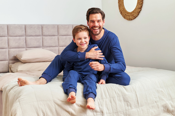 7351 Doctor Nap pamut gyermek pizsama - comfort classics - tengerészkék