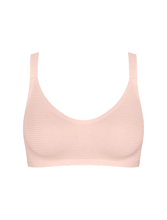 sloggi ZERO Feel Air varrásmentes bralette, könnyű és légáteresztő cherry pink