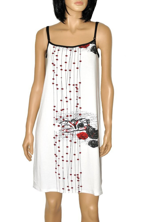 428 Alejandra III Forex pánt nélküli hálóing - fehér