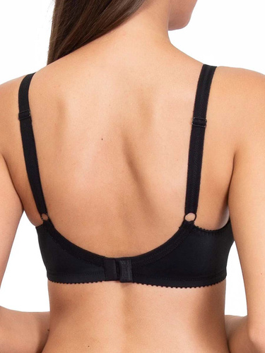 Donna 1962 Mikroszálas, pamut, fekete, puha melltartó, merevítővel, fekete