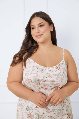 Solita női ing, keskeny pántos olasz divat - print