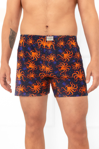 Oskar - bő férfi boxeralsó polip mintával | Italian Fashion