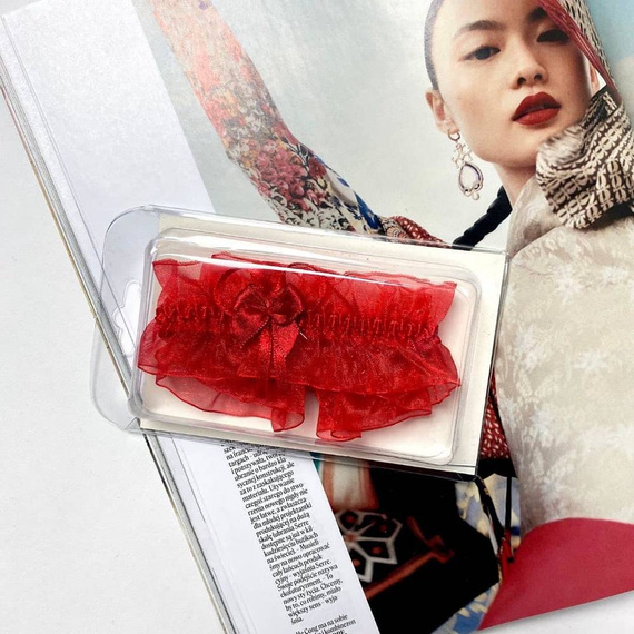 221 De Lafense sifon harisnyakötő - piros