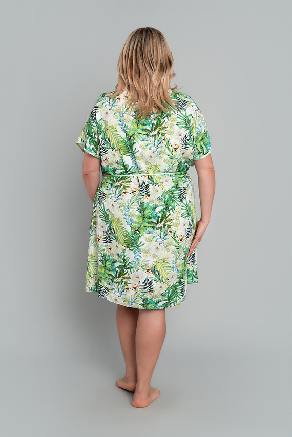 Florina Női fürdőköpeny Olasz divat - levélmintás