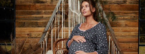 Antilia 3/4 ujjú hálóing Olasz divat - print