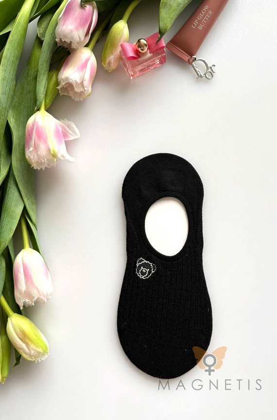 Magnetis YN-251131 női balerina zokni – viszkóz, szilikoncsík a saroknál