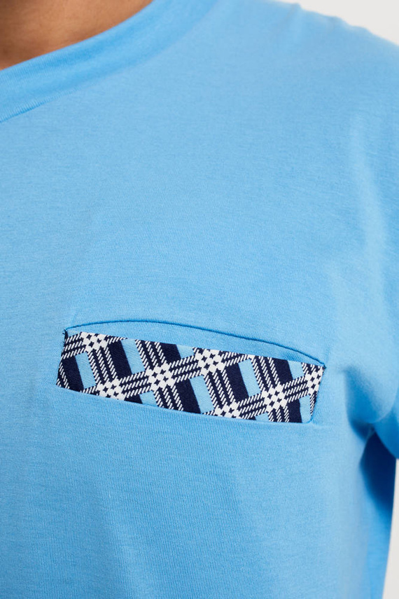 Jaromir Férfi hosszú ujjú, hosszú nadrág olasz divat - kék/print