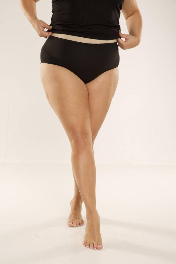 018 Sara Magasan felsőrészű alsónadrág De lafense - fekete