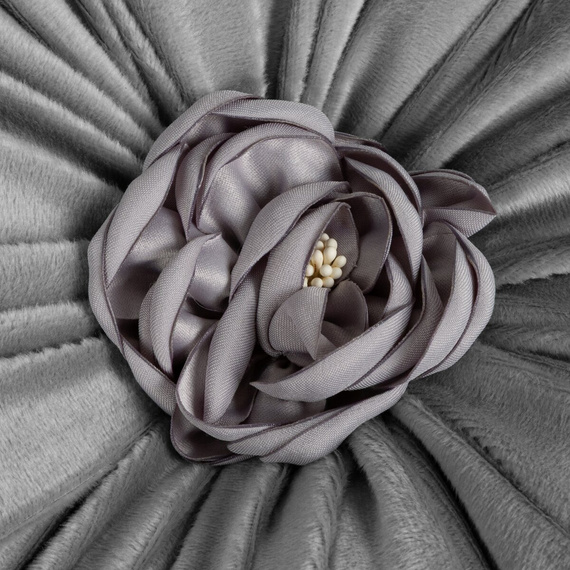 Flores Eurofirany virág alakú díszpárna Ø40 cm silver