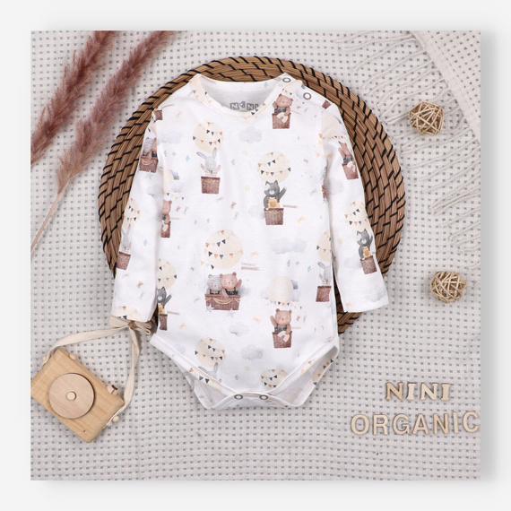 Nini baba body 100% Balloon Friends organikus pamut, Lengyel gyártás