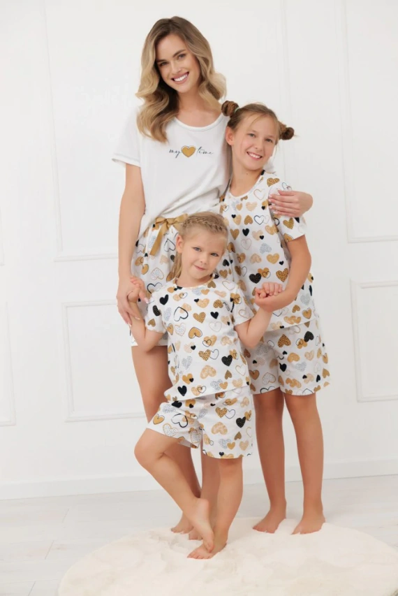 Női pizsama Ariela Italian Fashion - pamut, rövid ujjú, rövidnadrág, rövidnadrág