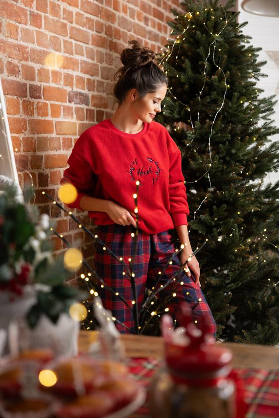 Cordelia Sensis női pizsama - tengerészkék-piros