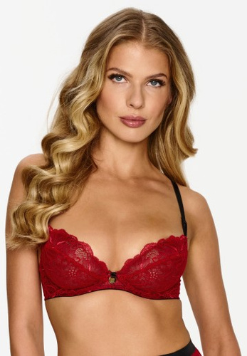 2634 Lupoline csipkés melltartó - piros
