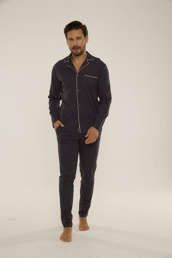 729 Norberto Férfi pizsama De Lafense - grafit