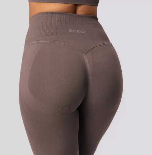 Spaio PRO push-up leggings magas derék alakformáló nem átlátszó taupe
