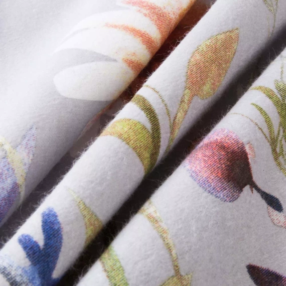 31512/2 Flannelove Darymex szürke, színes, virágos ágyneműgarnitúra, 100% pamut, meleg és puha