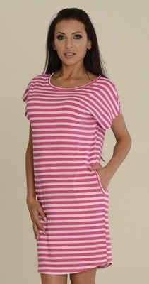 539 Jovite hálóing kr. ujj - málna+fehér