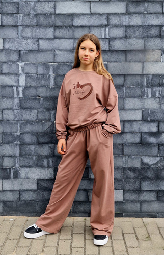 Gaja Gyermek nadrág Bambarillo barna | melegítőnadrág, pamut és elasztikus