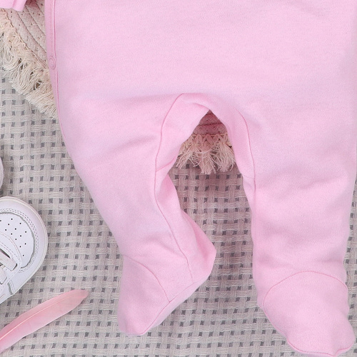 ABN-5539 Nini Happy Animals baba pizsama organikus pamutból - 100% biztonság, nikkelmentes záróelemek, lengyel gyártás