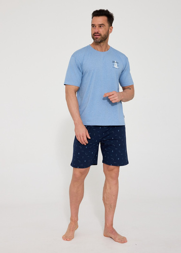 Cornette 326/209 Pacific férfi pizsama 100% pamut rövid ujjú