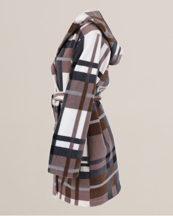 031 De Lafense fürdőköpeny takaró - meleg gyapjú női fürdőköpeny Super Cozy, barna, barna