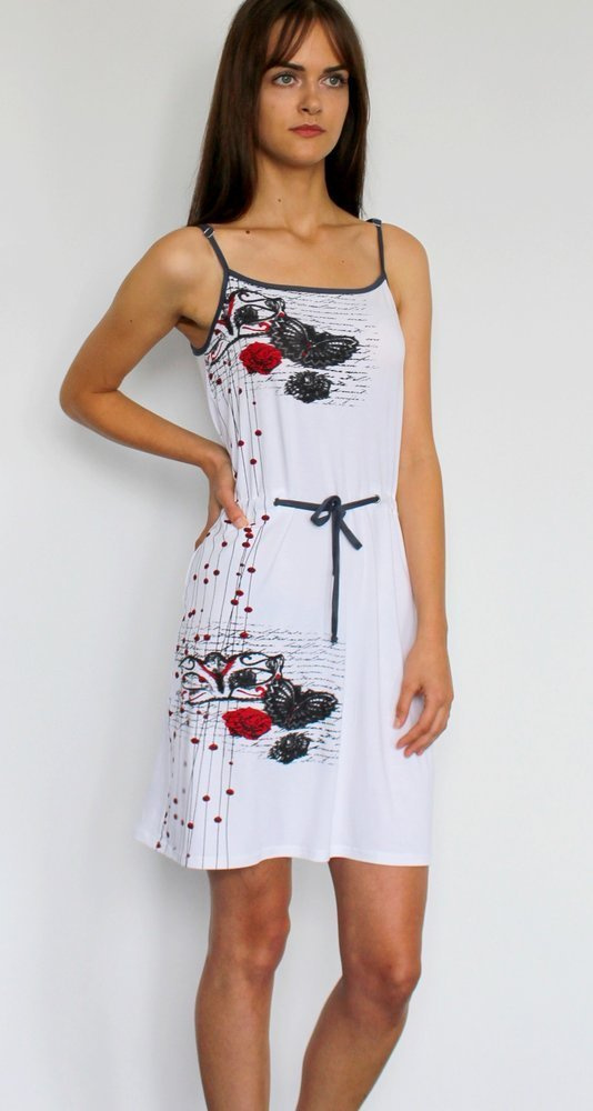 426 Alejandra II Forex pántnélküli hálóing - fehér