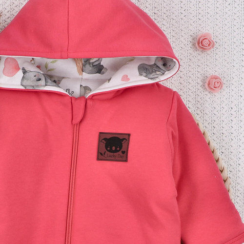 Nini Organic babakombiné Sweet Koala– bélelt, 100% bio pamut