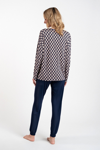 Milda Női pizsama hosszú ujjú, hosszú nadrág Olasz divat