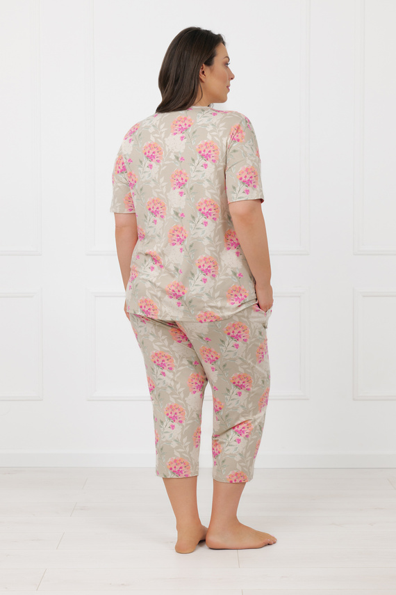 Női pizsama Harmonia Italian Fashion rövid ujjú nadrág 3/4 viszkózból