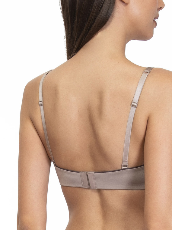 1580 Push-up melltartó Fantastic - bandeau, mikroszálas Sielei szürke