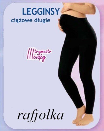 Hosszú terhességi leggings fekete olasz divat