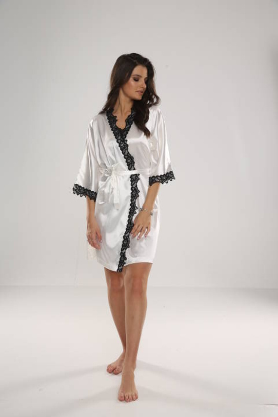 929 Kleoree Női fürdőköpeny De Lafense - gyöngyház