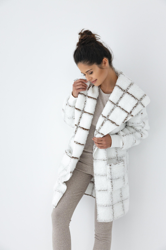 Sensis Delphine kardigán - fehér-csíkos