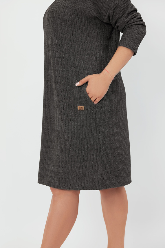 Avira női hosszú ujjú tunika Italian Fashion - sötét melange