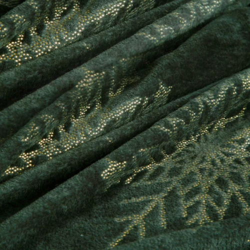 Eurofirany karácsonyi takaró zöld - puha mikroszálas ágytakaró, 240 g/m²