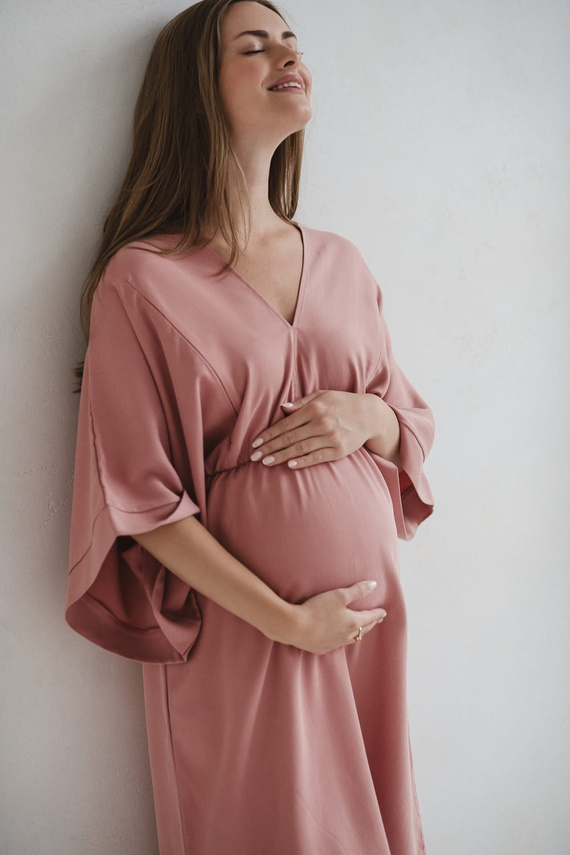 Mama Zen Milk&Love herbal rose - terhességi és szoptatós ruha Tencel anyagból