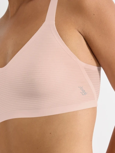 sloggi ZERO Feel Air varrásmentes bralette, könnyű és légáteresztő cherry pink