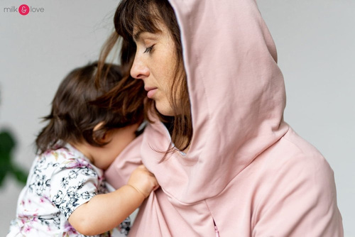 Bluza do karmienia Milk Please Milk&Love pudrowy róż