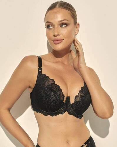 BC-1098 Big Luna félig párnázott melltartó Kinga - fekete