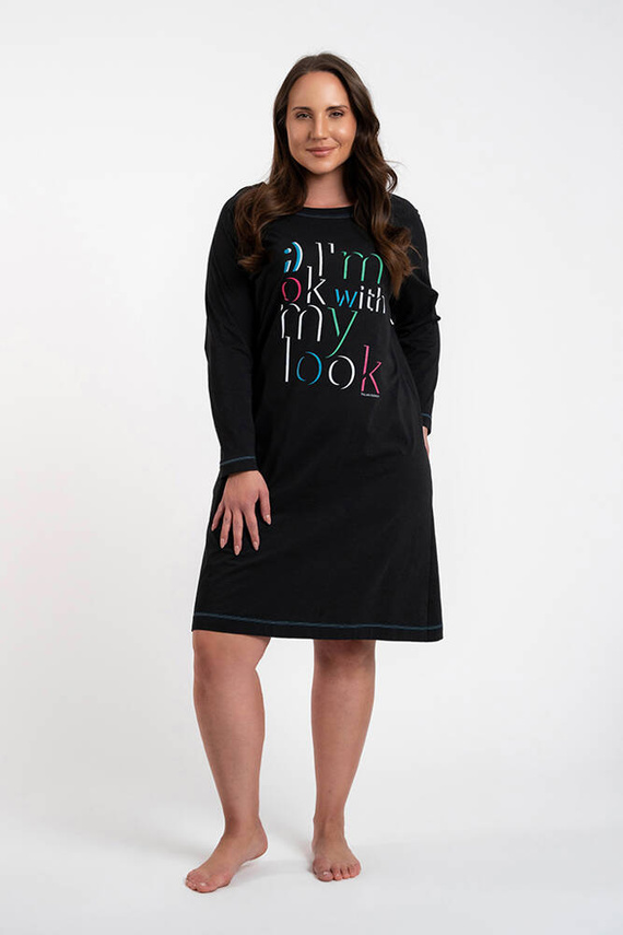 Olza hálóing Olasz divat - fekete