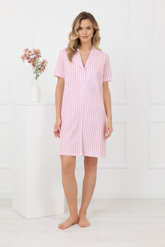 Ariela Italian Fashion kismama hálóing - rövid ujjú, pamut