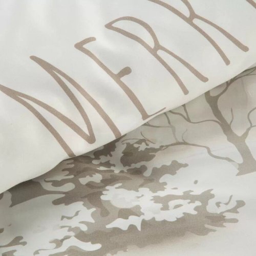 Hópehely karácsonyi ágynemű Eurofirany mikroszálas fehér téli tájképből - puha, könnyű és könnyen ápolható, cipzárral zárható