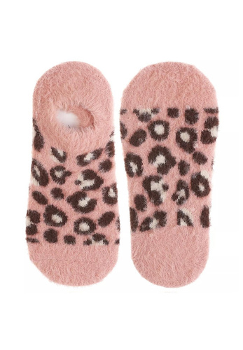 Moraj CDC 350-538 ABS női balerinák - bolyhos, csúszásmentes, leopárd mintás